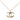 Gold Chanel Gold Plated CC Crystal Pendant Necklace