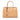 TAN Prada Saffiano Cuir Twin Lock Satchel - Designer Revival