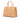 TAN Prada Saffiano Cuir Twin Lock Satchel - Designer Revival