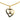 Gold Chanel Gold Plated CC Heart Pendant Necklace