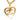 Gold Chanel Gold Plated CC Heart Pendant Necklace