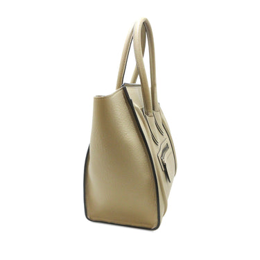 Beige Celine Micro Luggage Tote Handbag - Designer Revival