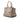Beige Prada Glace Calf Studded Twin Pocket Satchel