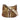 Brown Prada Leather Trimmed Tessuto Stripe Crossbody - Designer Revival