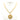 Gold Chanel Gold Plated CC Braided Round Pendant Necklace - Designer Revival