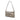 Silver Burberry Supernova Check Cutout Leather Pochette Shoulder Bag
