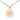 Gold Chanel CC Gold Plated and Enamel Camellia Round Pendant Necklace