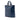 Blue Prada Soft Calf Open Convertible Tote Satchel - Designer Revival