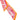 Pink Hermès Tresses H Silk Twilly Scarf Scarves