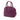 Purple Burberry Small Grained Calfskin Heritage Orchard Bowling Bag Satchel