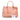 Pink Prada Medium Saffiano Lux Galleria Double Zip Tote Satchel - Designer Revival