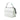 White Fendi Medium Scalloped Leather Studded Kan I Satchel Crossbody Bag
