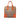 Brown Prada Saffiano Trimmed Canvas Canapa Logo Satchel