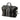 Gray Burberry Leather Trimmed Tweed Striped Weekender Travel Bag
