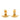 Gold Chanel CC Gold Plated  Rhombus Clip On Earrings