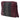 Red Bottega Veneta Tricolor Intrecciato Trimmed Stitched Nappa Clutch