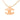 Orange Chanel CC Resin and Cord Pendant Necklace