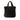 Black Prada Small Raffia Logo Tote - Designer Revival