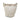 White Saint Laurent Striped Canvas Rive Gauche Bucket Bag