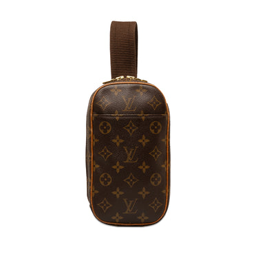 Brown Louis Vuitton Monogram Pochette Gange Crossbody Bag - Designer Revival