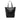 Black Saint Laurent Raffia Teddy Shopping Tote