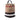 Brown Burberry Medium Mega Check Canvas Ashby Bucket Bag Satchel