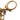 Gold Louis Vuitton Gold Plated Bloomy Bag Key Chain