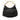 Black Gucci GG Canvas Bamboo Studded Hobo