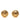 Gold Chanel CC Gold Plated Round Clip On Earrings