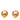Gold Chanel CC Gold Plated Round Clip On Earrings