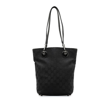 Black Gucci GG Canvas Eclipse Tote Handbag
