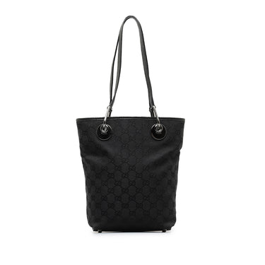 Black Gucci GG Canvas Eclipse Tote Handbag