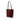 Red Burberry House Check Trimmed Leather Shoulder Bag