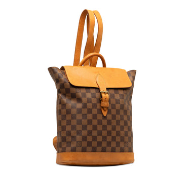 Brown Louis Vuitton Damier Ebene Arlequin Soho Backpack
