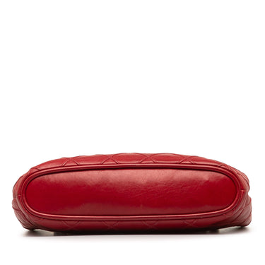 Red Chanel CC Bicolor Lambskin Shoulder Bag - Designer Revival