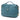 Blue Prada Vitello Daino Push Lock Double Buckle Messenger Bag Satchel