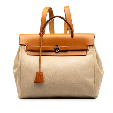 Brown Hermès Herbag PM Handbag