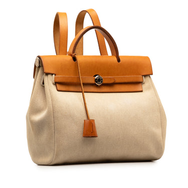 Brown Hermès Herbag PM Handbag