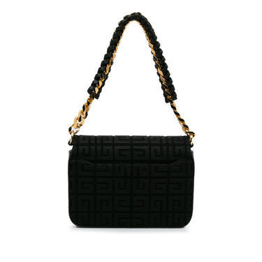Black Givenchy 4G Embroidered Shoulder Bag