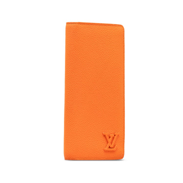 Orange Louis Vuitton Aerogram Brazza Wallet