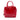 Red Prada Small Saffiano Vernice Square Bauletto Satchel
