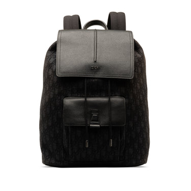 Black Dior Oblique Motion Backpack