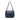 Blue Prada Nappa Gaufre Buckle Strap Shoulder Bag