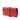 Red Hermès Tadelakt Medor Clutch 23