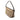 Beige Gucci Printed Canvas Horsebit Boat Shoulder Bag