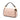 Pink Fendi Zucca Embroidered Canvas Baguette Satchel