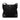 Black Prada Vitello Daino Trimmed Tessuto Zip Top Crossbody