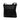 Black Prada Vitello Daino Trimmed Tessuto Zip Top Crossbody - Designer Revival