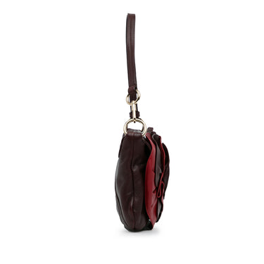 Red Yves Saint Laurent Nadia Shoulder Bag