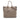 Brown Prada Vitello Daino Open Convertible Tote Satchel